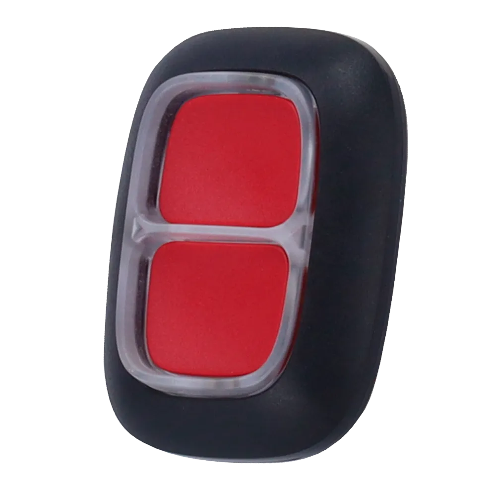 Double bouton de panique — coloris noir